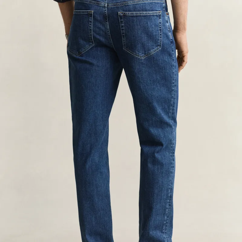 Gant Classic Regular Jeans Mid Blue Vintage-3