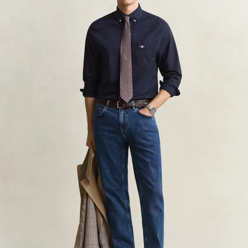 Gant Classic Regular Jeans Mid Blue Vintage-4