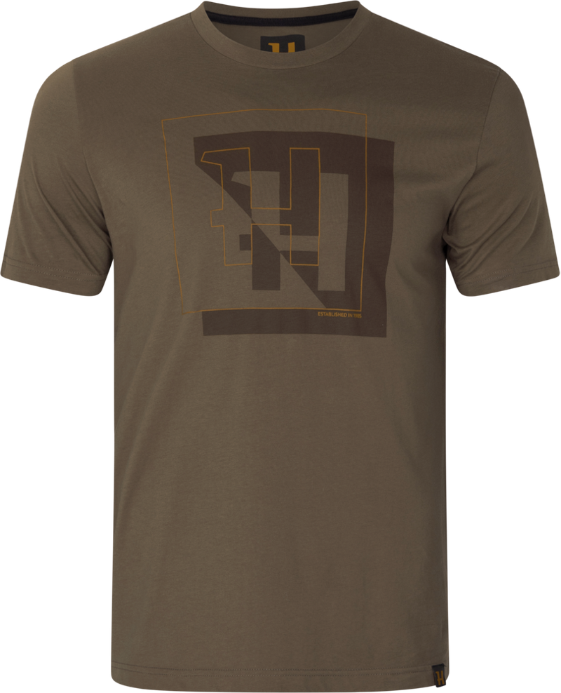 Härkila H-logo Short Sleeve T-shirt Major Brown