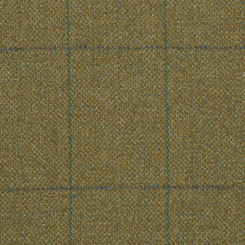 Gurteen Fetcham Overcheck Tweed Trouser in Green-4