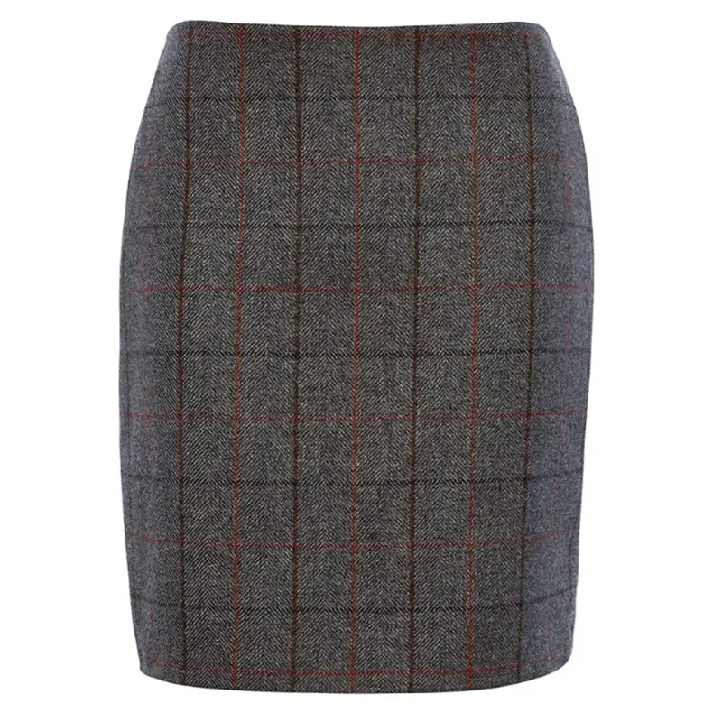 Holland Cooper Chelsea Mini Skirt Mid Blue Check