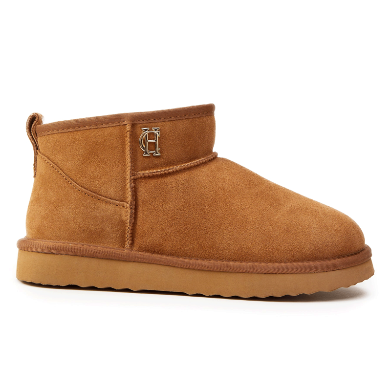 Holland Cooper Ultra Mini Shearling Boot Tan-3