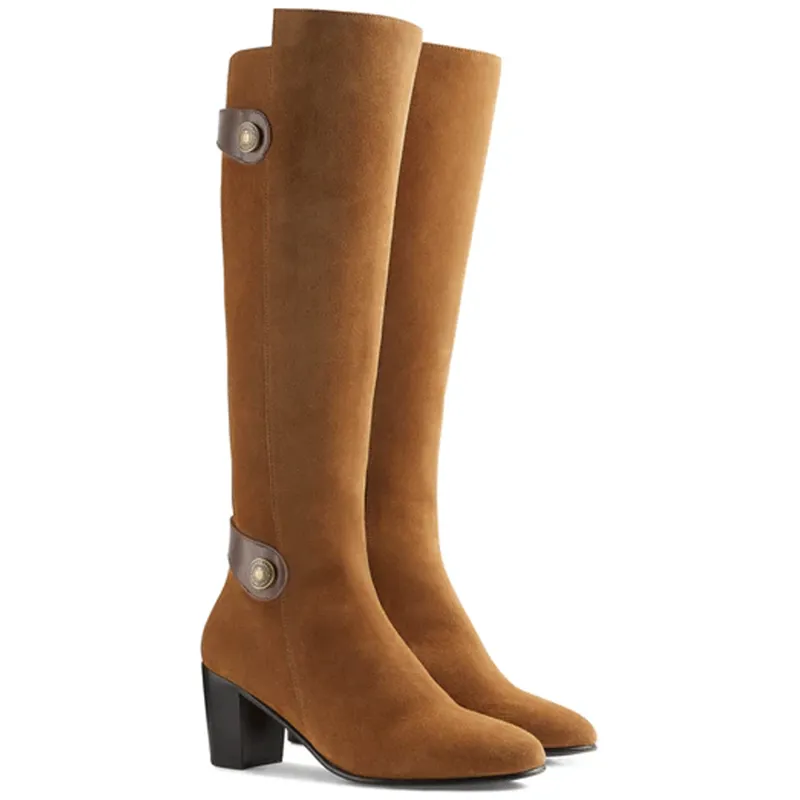 Fairfax and Favor Upton Boots Tan Suede