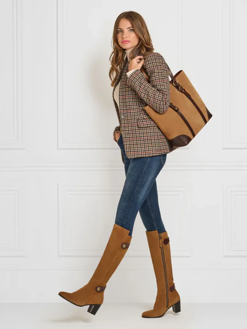 Fairfax and Favor Upton Boots Tan Suede-1