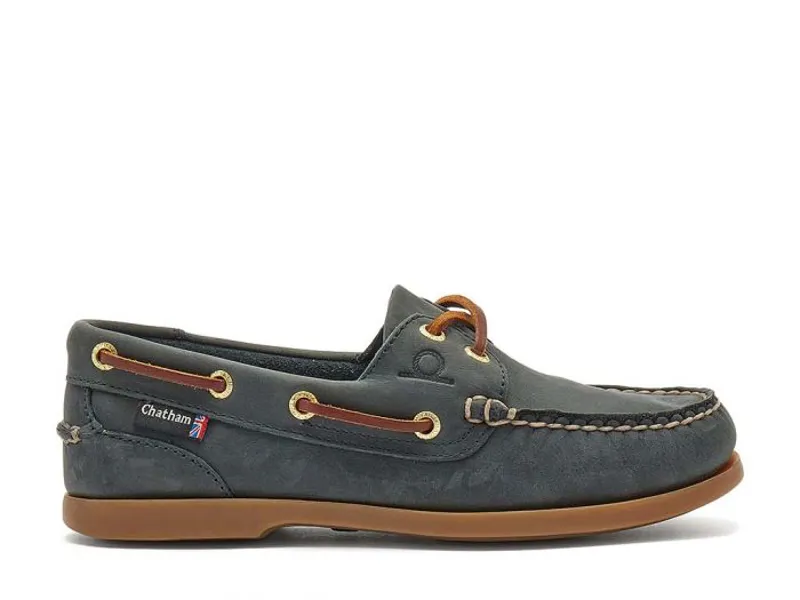 Chatham Deck Lady II G2 Premium Leather Boat Shoes Blue-5
