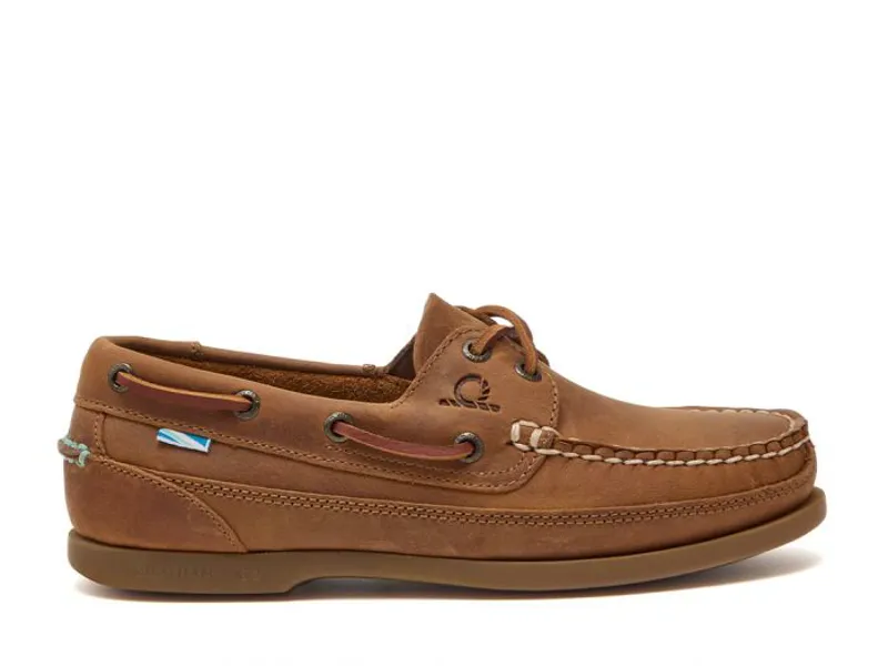 Chatham Kayak Lady G2 - Premium Leather Wide-Fit Boat Shoes Walnut-1