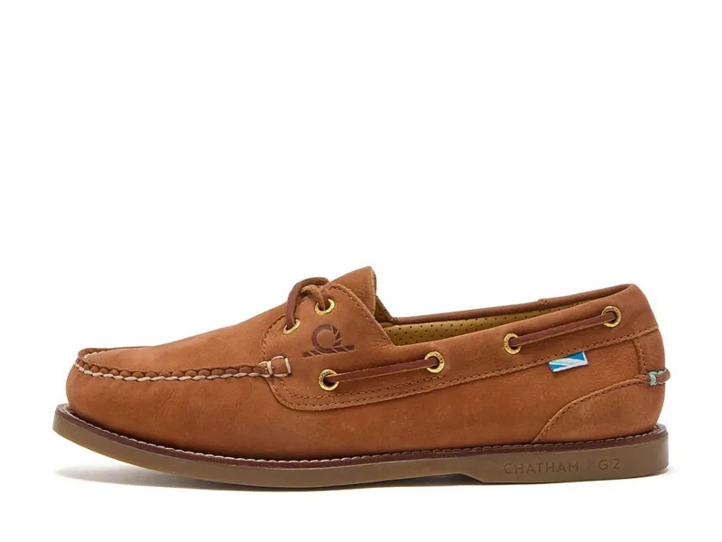 Chatham Lyme G2 Nubuck Boat Shoe Tan-3