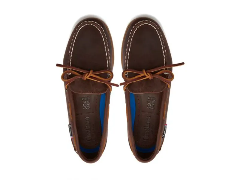 Chatham Olivia Ladies G2 Nubuck Deck Shoes Chocolate-1