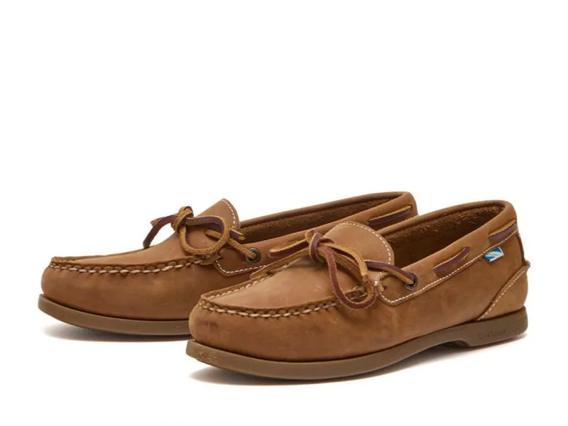 Chatham Olivia Ladies G2 Nubuck Deck Shoes Walnut-2