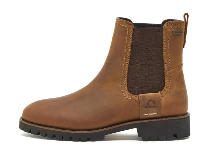 Chatham Olympia II - Ladies Premium Leather Waterproof Chelsea Boots Walnut-4