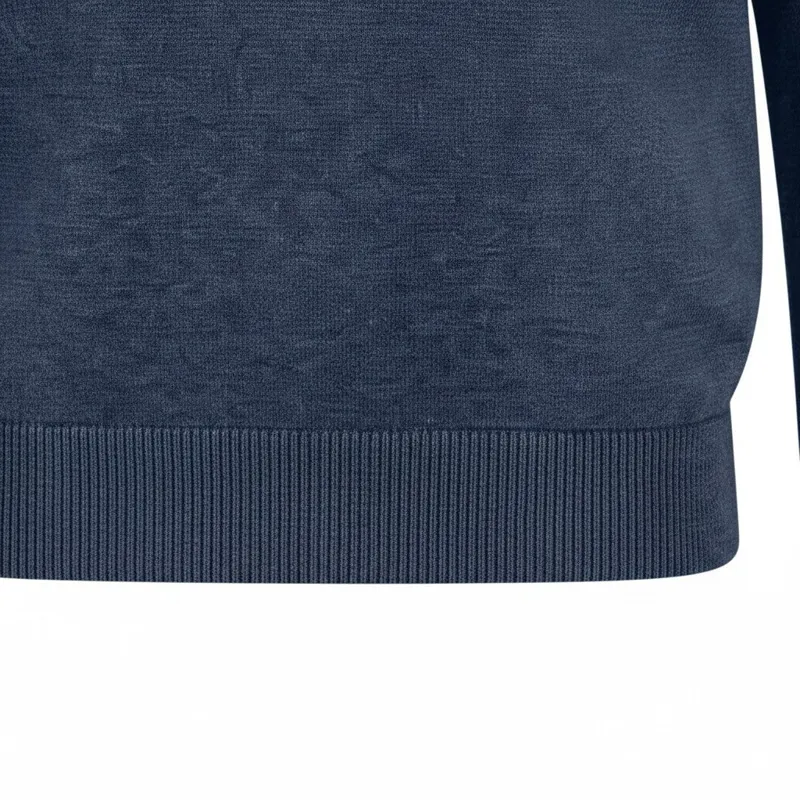 Fynch-Hatton Superfine O-Neck Men's Knitwear in Night-2