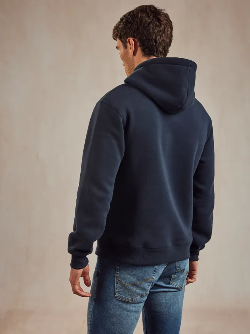 Beaumont and Bear North Sands Unisex Hoodie Washed Navy-3
