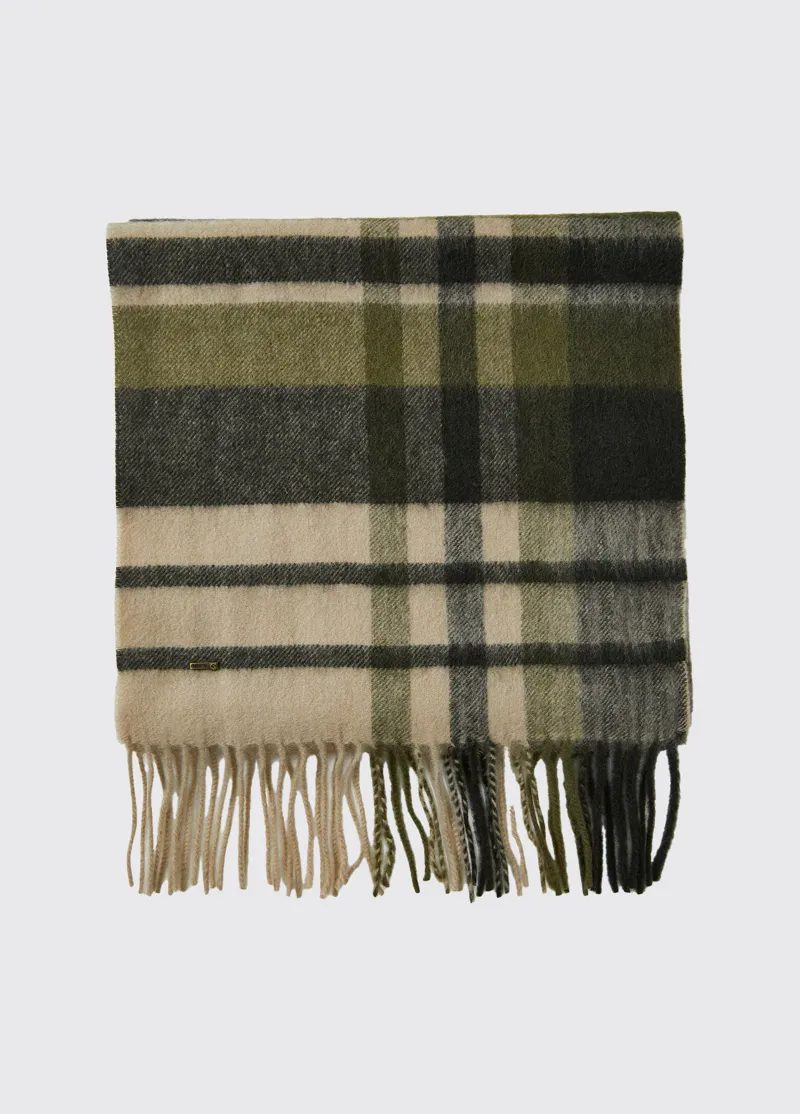 Dubarry Kildavin Wool Scarf Olive-2