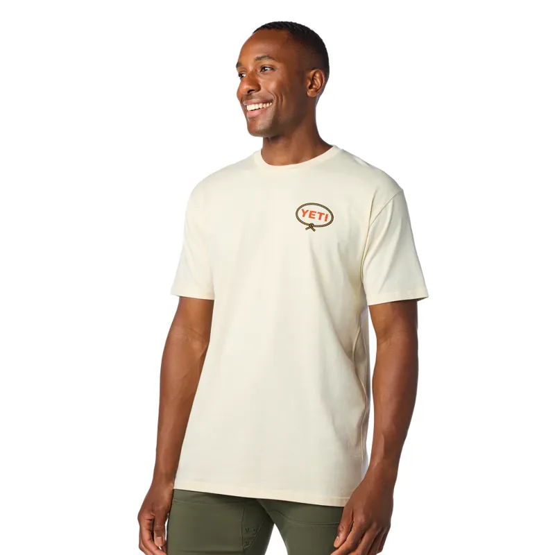 Yeti Let'r Rip Short Sleeve T-Shirt in Beige-2
