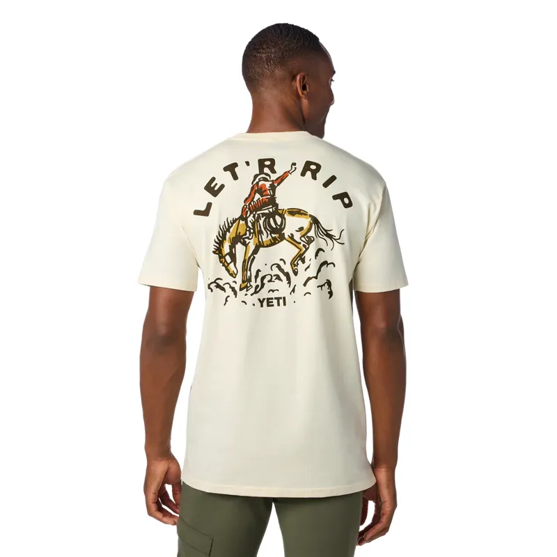 Yeti Let'r Rip Short Sleeve T-Shirt in Beige-3