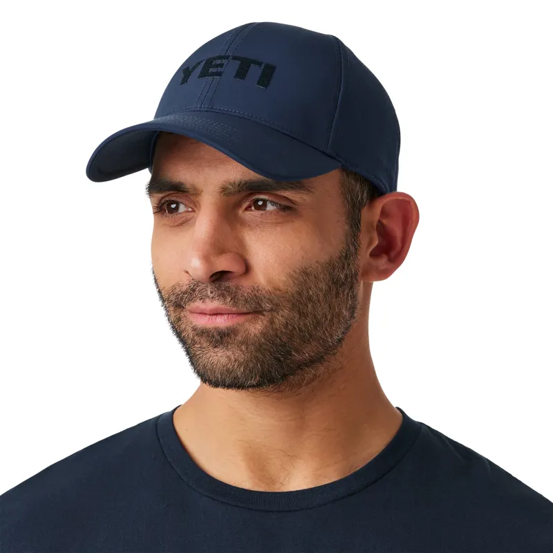 Yeti Logo Structured Performance Hat in Navy-5