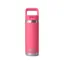Yeti Rambler 18oz Bottle with Straw in Tropical Pink