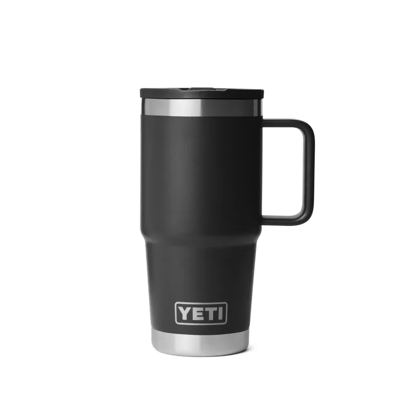 Yeti Rambler 20oz Travel Straw Mug in Black