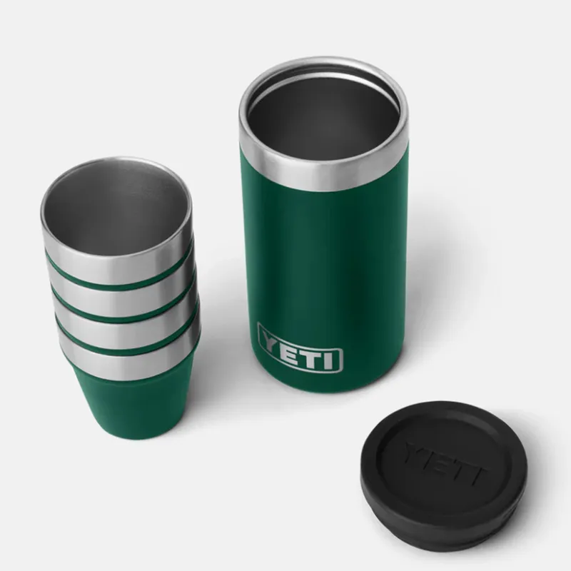 Yeti Rambler Shot Glasses Black Forest Green