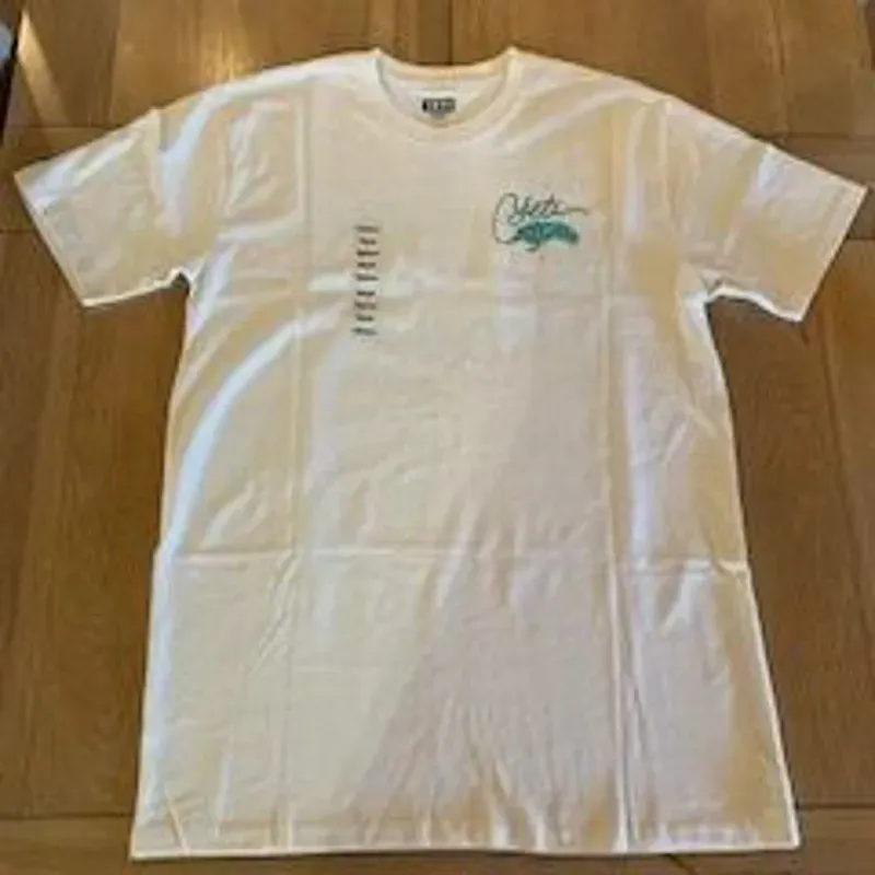 Yeti Tarpon Flies Short Sleeve T-Shirt in Beige
