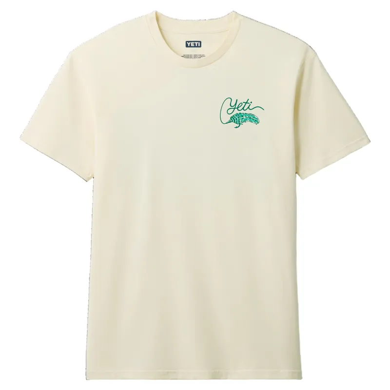 Yeti Tarpon Flies T-Shirt in Beige-1