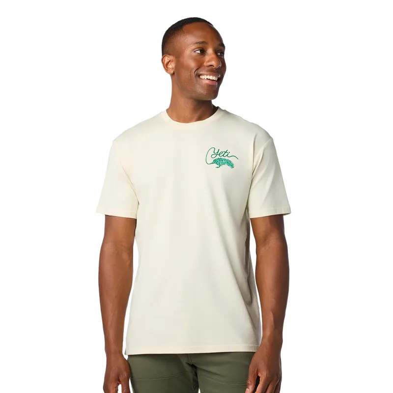 Yeti Tarpon Flies T-Shirt in Beige-7