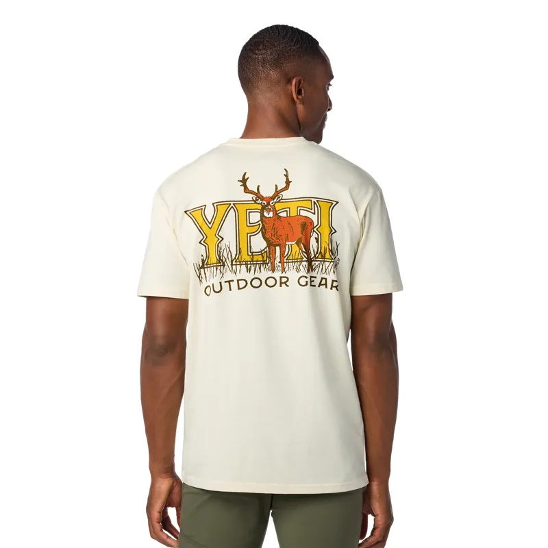 Yeti Whitetail BFTW Short Sleeve T-Shirt in Beige-3