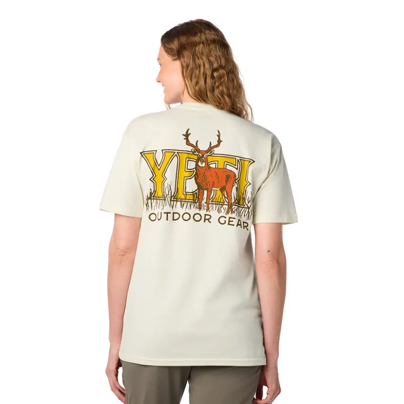 Yeti Whitetail BFTW Short Sleeve T-Shirt in Beige-6