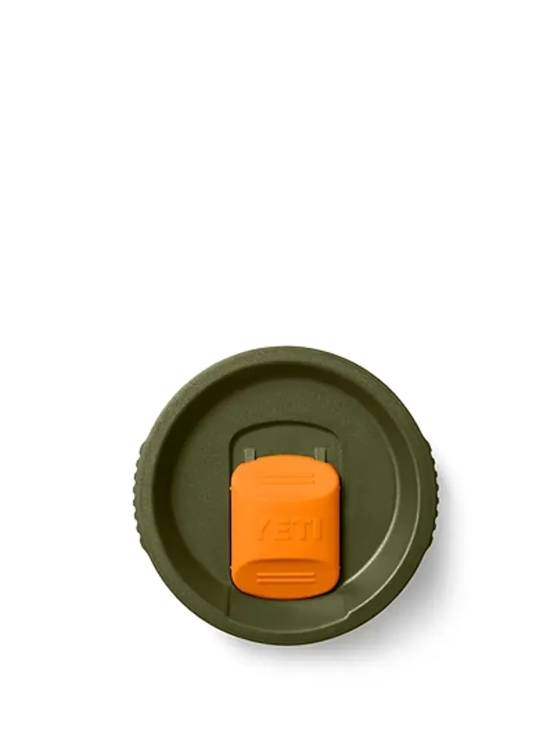 Yeti Rambler 2.0 20oz Travel Mug in Olive/King Crab Orange-7