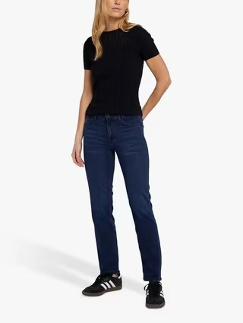 7 For All Mankind Roxanne Bair Park Avenue Dark Blue Jeans-3