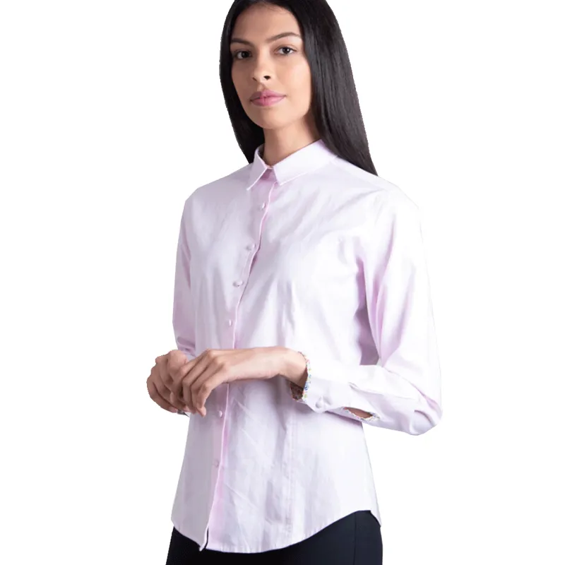 Hartwell Zoe Oxford Blouse Plain Pink