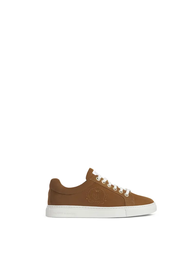 Fairfax and Favor Richmond Trainers Tan Suede-3