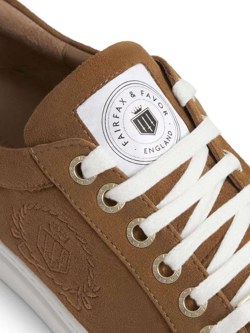 Fairfax and Favor Richmond Trainers Tan Suede-4