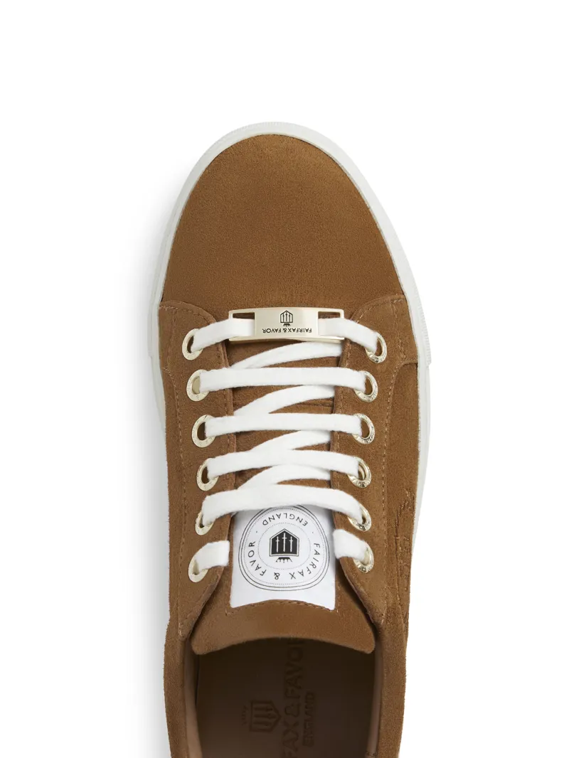 Fairfax and Favor Richmond Trainers Tan Suede-5