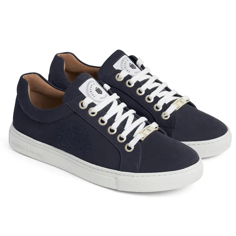 Fairfax and Favor Richmond Trainer Navy Suede