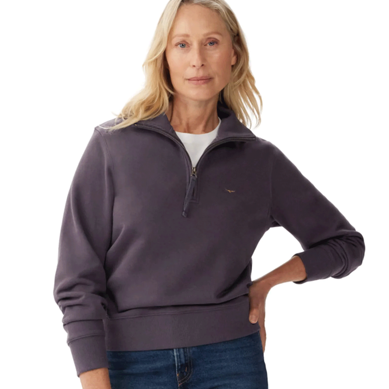 RM Williams Trickett 1/4 Zip Charcoal-1