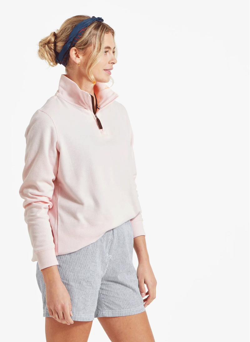 Schoffel Appletree Bay Quarter Zip Jumper Pale Pink-4