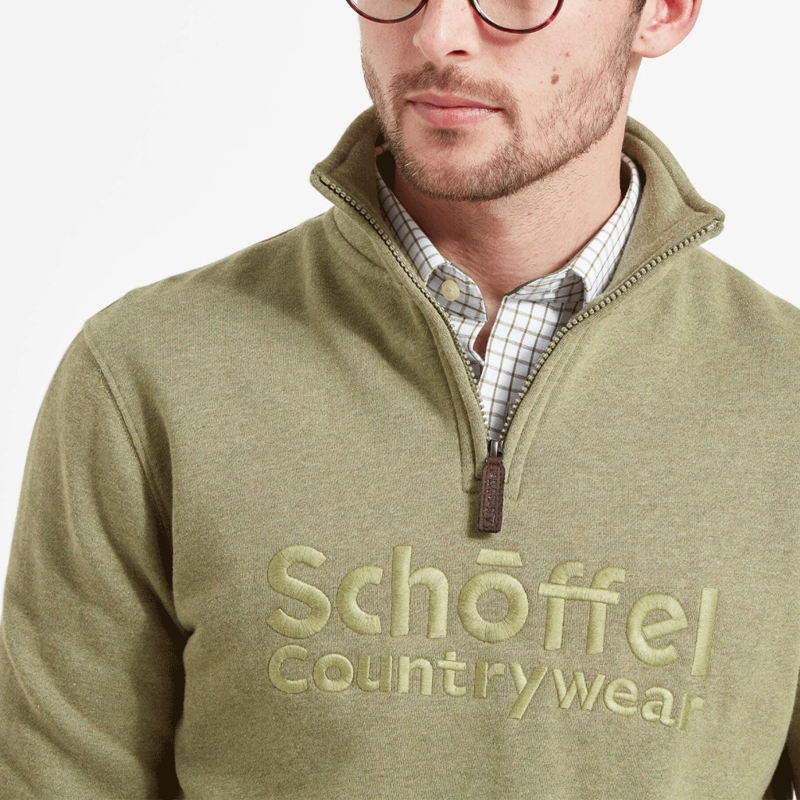 Schoffel Bude Sweatshirt Light Khaki Marl-3