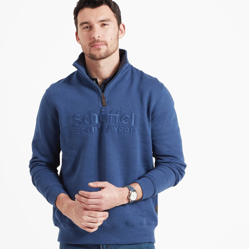 Schoffel Bude Sweatshirt French Navy Marl-1