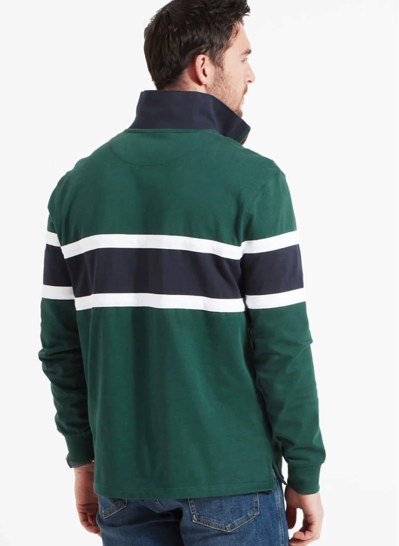 Schoffel Exmouth Heritage Quarter Zip Jumper Pine Green-2