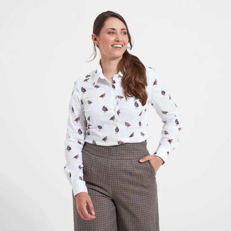 Schoffel Norfolk Shirt French Partridge Print-2