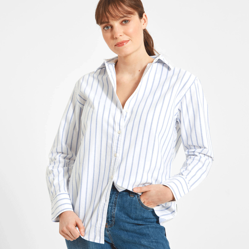 Schoffel Walberswick Oxford Shirt Blue Stripe-1