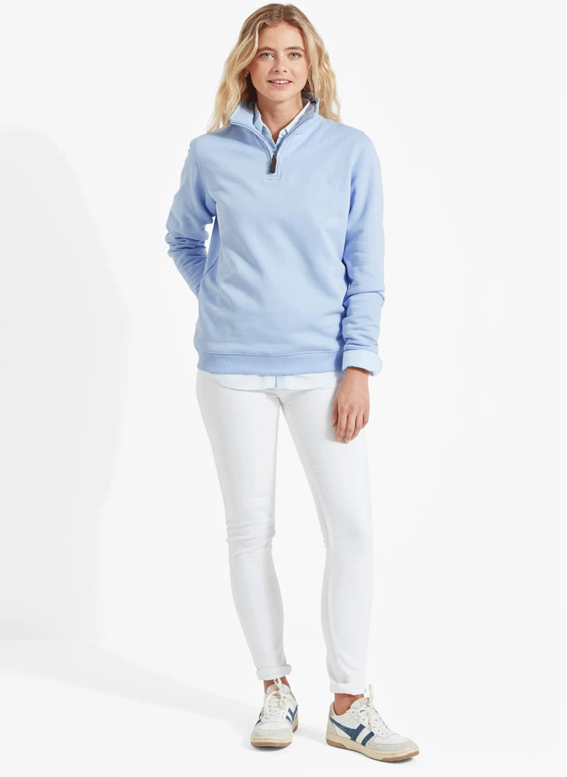 Schoffel Sennen Cove Sweatshirt Sky Blue-3