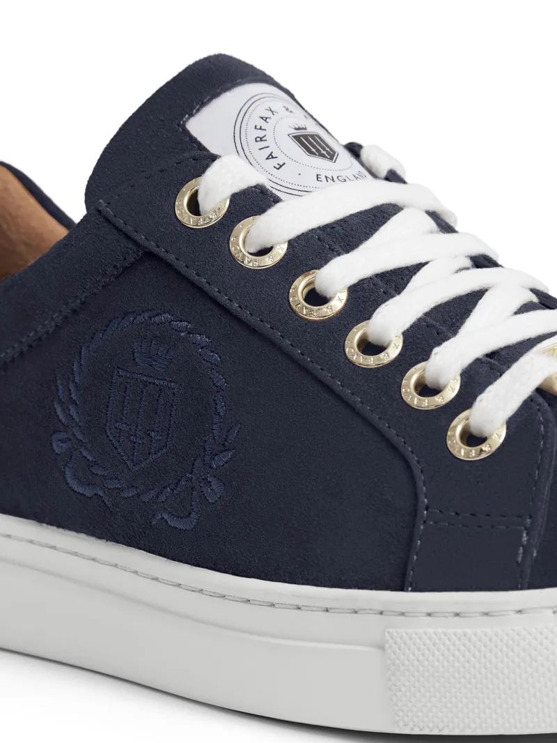 Fairfax and Favor Richmond Trainer Navy Suede-4