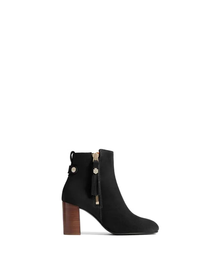 Fairfax and Favor Oakham Ankle Boots Black Suede-7