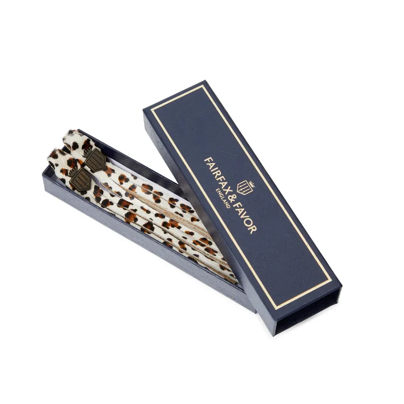 Fairfax and Favor Tassels Snow Leopard Haircalf