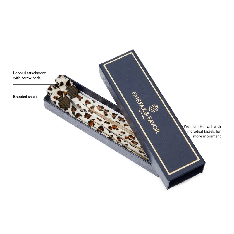 Fairfax and Favor Tassels Snow Leopard Haircalf-1