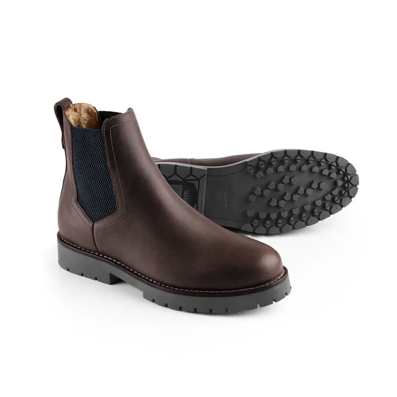 Fairfax and Favor Boudica Ankle Boots Sherling Lined Mahogany Leather-2