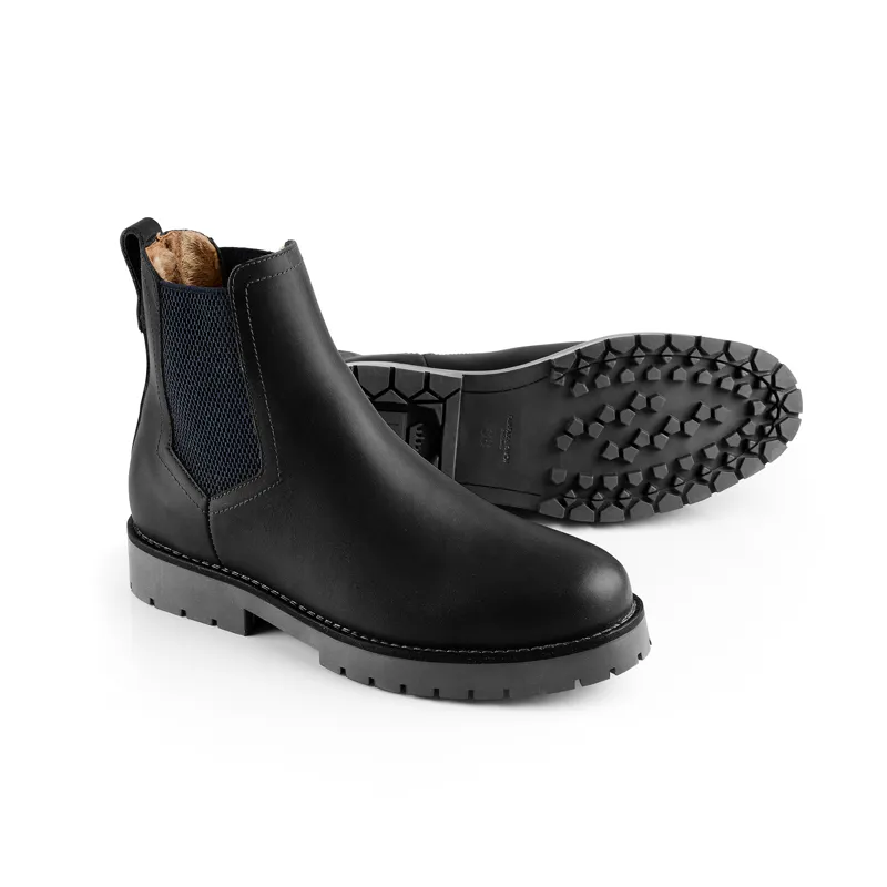 Fairfax and Favor Shearling Lined Boudica Ankle Boot Black Leather-3