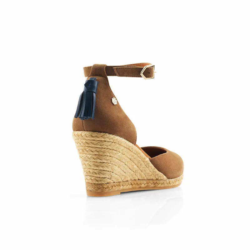 Fairfax and Favor Monaco Wedge Tan Suede-2